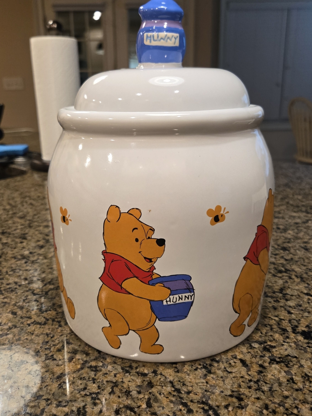 Vintage Disney Treasure Craft Winnie the Pooh Hunny Pot Ceramic Cookie Jar